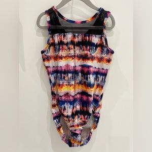 Plum Practicewear - gymnastics leotard. Beautiful mesh details. Size adult xs